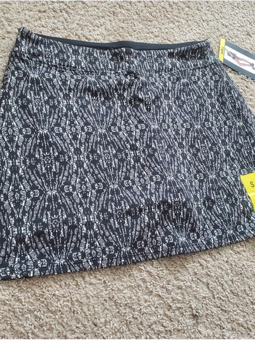 NEW Tranquility Skort Skirt Rhombi Black Women's Size Small Athletic - Picture 3 of 11